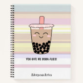 Cute Boba Milk Tea Pun Notitieboek (Voorkant)