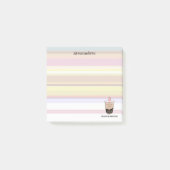Cute Boba Milk Tea Pun Post-it Notes (Voorkant)