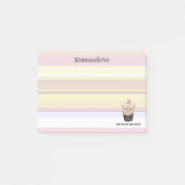 Cute Boba Milk Tea Pun Post-It Notes (Voorkant)