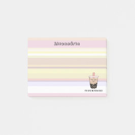 Cute Boba Milk Tea Pun Post-It Notes