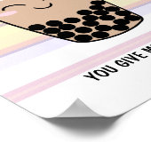 Cute Boba Milk Tea Pun Poster (Hoek)