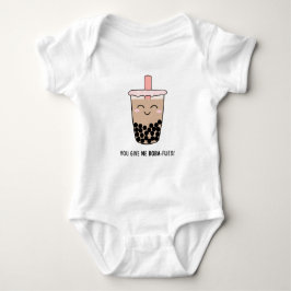 Cute Boba Milk Tea Pun Romper