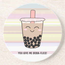 Cute Boba Milk Tea Pun Sandstone Onderzetter