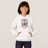 Cute Boba Tea Birthday Celebration Hoodie (Voorkant volledig)