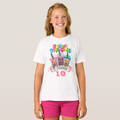 Cute Boba Tea Birthday Party Celebration T-Shirt (Voorkant volledig)