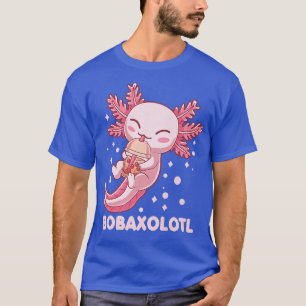Cute Bobaxolotl Boba Tea Bubble Milk Kawaii Axolot T-shirt