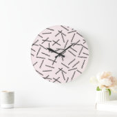 Cute Bobby Pins Wall Clock Grote Klok (Huis)