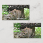 Cute Bobcat Visitekaartje (Voorkant / Achterkant)