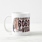 Cute BOBO SQUATCH IN DEZE BOSSEN - Bigfoot vinden Koffiemok (Links)
