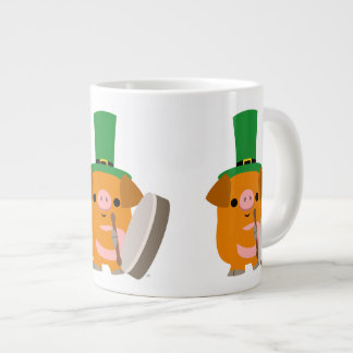 Cute Bodhran Cartoon Pig Grote Koffiekop