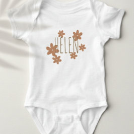 Cute bodysuit custom daisies for kids 
