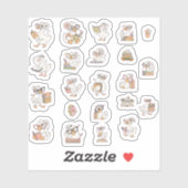 Cute Boeken Eend Sticker Pack 1 (Vel)