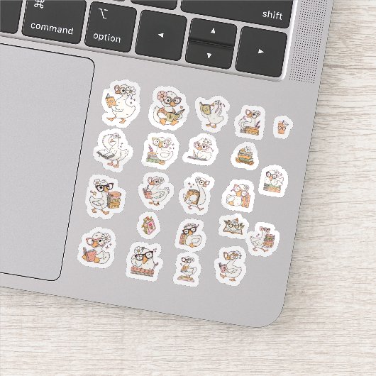 Cute Boeken Eend Sticker Pack 1 (Detail)