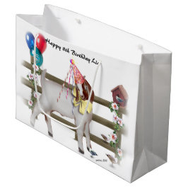 Cute Boer Birthday Goat Gift Bag Large Cadeautasje