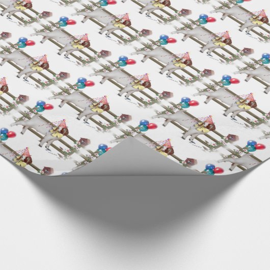 Cute Boer Goat Kind Birthday Cadeaupapier (Hoek)