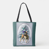 Cute Boerboel Kerstmis Tote Bag (Achterkant)