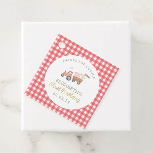 Cute Boerderij Animal Barnyard Birthday Bedankjes Labels (In situ)