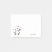 Cute Boerderij Animal Lamb personaliseren Post-it® Notes (Voorkant)