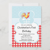 Cute Boerderij Barnyard Animal Birthday Invitation Kaart (Voorkant)