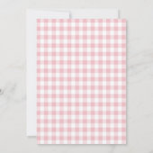 Cute boerderij girl party kaart (Achterkant)