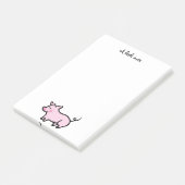 Cute boerderij house piglet post-it® notes (Schuin)