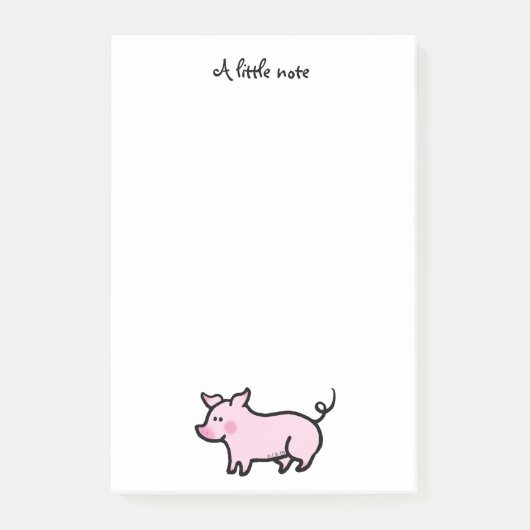 Cute boerderij house piglet post-it® notes (Voorkant)