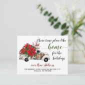 Cute Boerderij kerstak Verplaatsende Aankondiging Briefkaart (Staand voorkant)