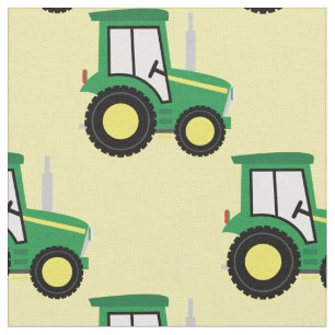 Cute Boerderij Kinder Tractor Yellow Stof