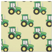 Cute Boerderij Kinder Tractor Yellow Stof (Swatch)