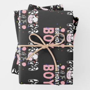 Cute Boerderij Koe: Moeder van de Verjaardags Koe  Inpakpapier Vel
