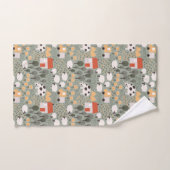 Cute Boerderij Scene Pattern Bad Handdoek (Handdoek)
