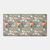 Cute Boerderij Scene Pattern Bureaumat (Voorkant)