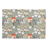 Cute Boerderij Scene Pattern Kussensloop (Achterkant)