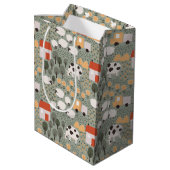 Cute Boerderij Scene Pattern Medium Cadeauzakje (Achterkant Gekanteld)