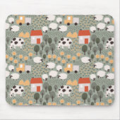 Cute Boerderij Scene Pattern Muismat (Voorkant)