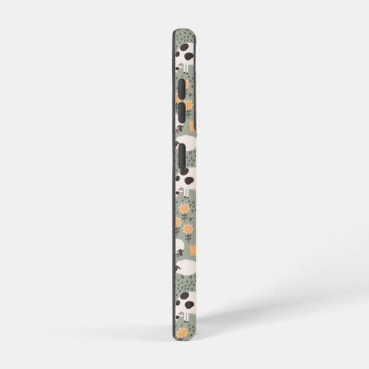 Cute Boerderij Scene Pattern Samsung Galaxy Hoesje (Rechterkant)