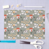 Cute Boerderij Scene Pattern Tissuepapier (Craft)