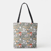 Cute Boerderij Scene Pattern Tote Bag (Achterkant)