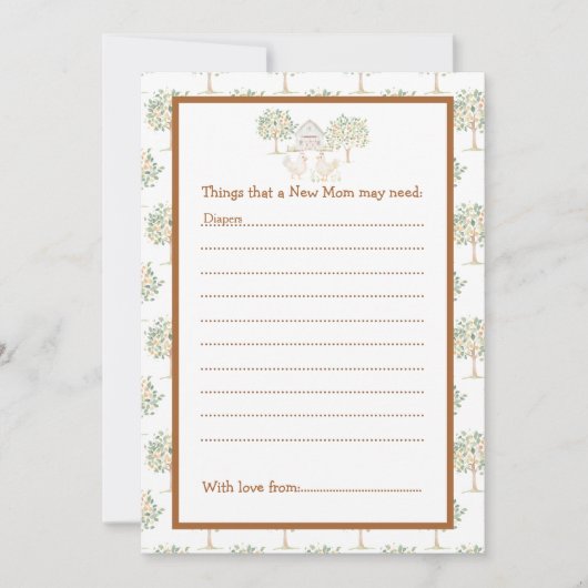 Cute Boerderij Schuur Baby Shower  Kaart (Voorkant)