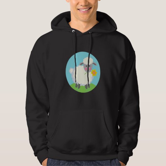 Cute Boerderij Sheep Hoodie (Voorkant)
