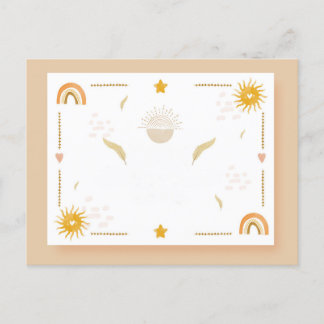Cute Bohemian briefkaart