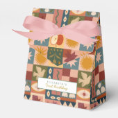 Cute Bohemian Celestial Patchwork Bedankdoosjes (Voorkant Zijde)