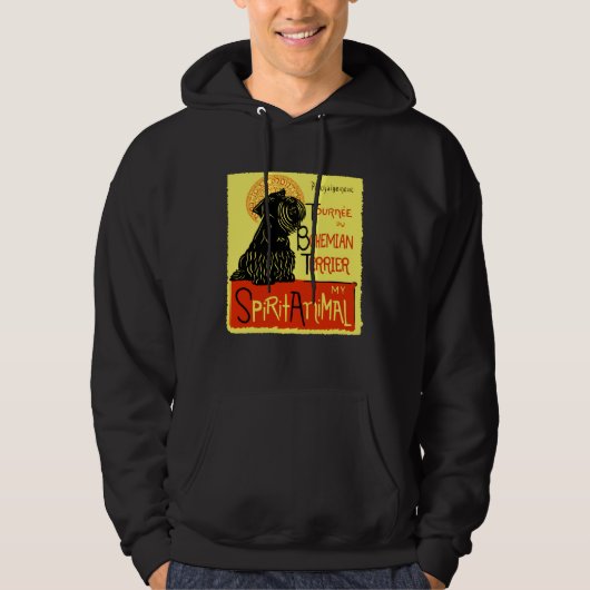 Cute Bohemian Terrier Dog Cesky Terrier Hoodie (Voorkant)
