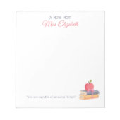 Cute Boho A Note From Teacher Appreciation Notitieblok (Voorkant)