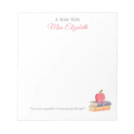 Cute Boho A Note From Teacher Appreciation Notitieblok