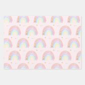 Cute Boho Abstracte Waterverf Rainbow Gift Inpakpapier Vel (Voorkant)