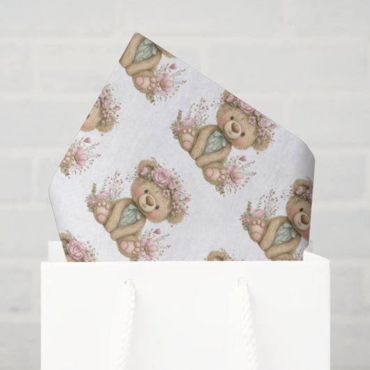 Cute Boho Animal Birthday Party Tissuepapier (Cadeauzakje)