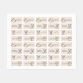 Cute Boho Animals Girl Kids Waterproof Name Labels (Vel)