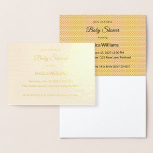 Cute Boho Baby Shower Geslacht Neutraal, Aanpasbaa Folie Kaarten