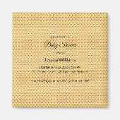 Cute Boho Baby Shower Geslacht Neutraal, Aanpasbaa Magneet (Voorkant)